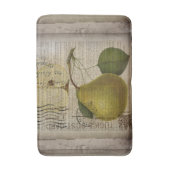 moderne  botanische print fruitpeer badmat (Voorkant Verticaal)