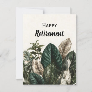 Moderne botanische print van tropische bladeren briefkaart