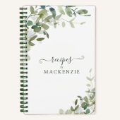 Moderne botanische reeneratie van Eucalyptus Notitieboek (Voorkant)