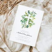 Moderne botanische religieuze kruisdoop kaart