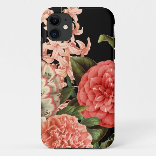 moderne botanische roze bloemen Case-Mate iPhone case (Achterkant)