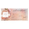 Moderne botanische roze roze pony-cadeaubon