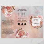 Moderne botanische roze roze pony plus foto's (Voorkant)