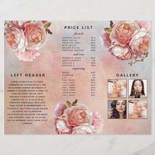 Moderne botanische roze roze pony plus foto's