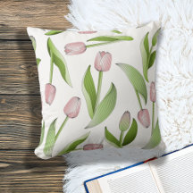 Moderne botanische roze tulp