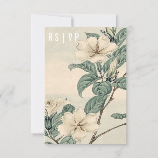 Moderne botanische RSVP kaart (Voorkant)