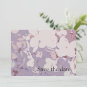 Moderne botanische Save The Date (Staand voorkant)