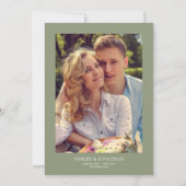 Moderne botanische scheidingswand Trouw Sage Groen Kaart (Achterkant)