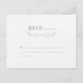 Moderne botanische schets van de olievlek RSVP kaartje (Voorkant)