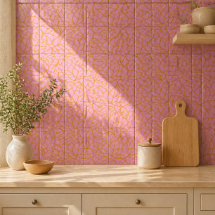 Moderne Botanische Sierlijke Tegels   Keramische T Tegeltje