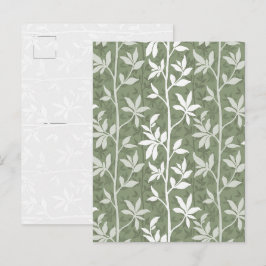 Moderne botanische silhouetkunst 'Forest Breeze' Briefkaart