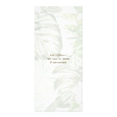 Moderne Botanische Spa- en Salon-prijslijst Reclamekaart (Achterkant)