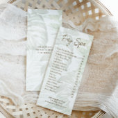 Moderne Botanische Spa- en Salon-prijslijst Reclamekaart