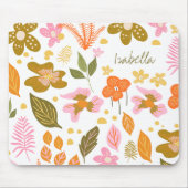 Moderne Botanische Spring Floral - Aangepast Muismat (Voorkant)