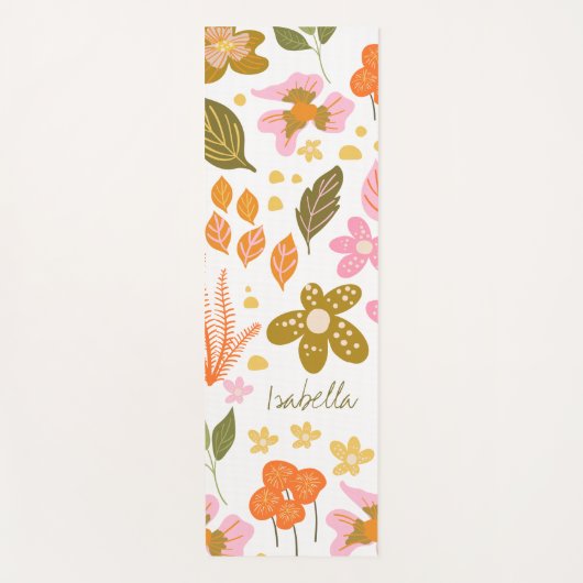  Moderne Botanische Spring Floral - Aangepast Yogamat (Voorkant)