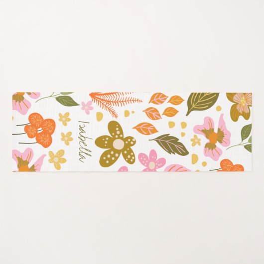  Moderne Botanische Spring Floral - Aangepast Yogamat (Voorkant (horizontaal))