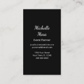 Moderne botanische tropische palmbomen illustratie visitekaartje (Achterkant)