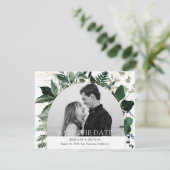 Moderne botanische tuin foto bewaart de datum (Staand voorkant)