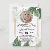 Moderne botanische uitnodiging voor foto-opvoeding (Voorkant)