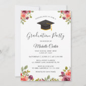 Moderne botanische vezel Afstudeerder Graduation P Kaart (Voorkant)