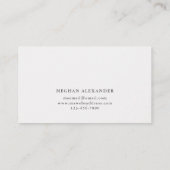 Moderne botanische Visitekaartje (Achterkant)