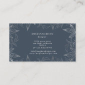 Moderne botanische Visitekaartje (Achterkant)