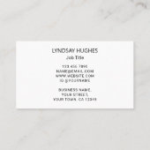 Moderne botanische Visitekaartje voor je functie (Achterkant)