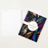 Moderne botanische vogel wekelijkse en maandelijks planner (Display)