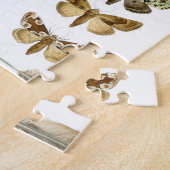 moderne  botanische vogels en bloemen in frankrijk legpuzzel (Zijkant)