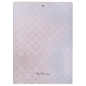 Moderne botanische Waterverf Floral Pattern logo Klembord (Achterkant)