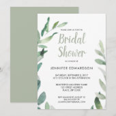 Moderne botanische waterverf tak Vrijgezellenfeest Kaart (Voorkant / Achterkant)