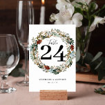 Moderne botanische Waterverf Wreath Wedding Kaart<br><div class="desc">Dit prachtige collectie met een grote adem werd beïnvloed door kerstvakantieworsten en zou perfect passen bij degenen die een herfst winterceremonie plannen.</div>