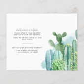 Moderne Botanische Wijziging van Adresaankondiging (Achterkant)