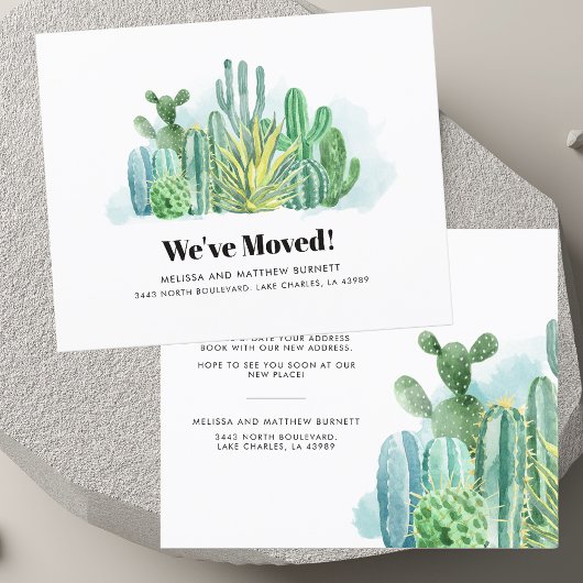 Moderne Botanische Wijziging van Adresaankondiging