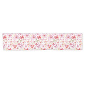 Moderne botanische wilde Waterverf Korte Tafelloper (Horizontaal)