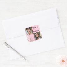 Moderne Botanische Zachte Roze Boho-Fotoscript 
