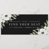 Moderne botanische zeegraatkoptekst voor zwarte fl (Voorkant)