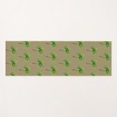 Moderne botanische zomerpalmbomen op Lucky Beige Yogamat (Voorkant (horizontaal))
