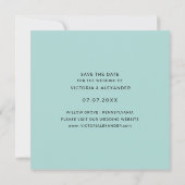 Moderne botanische zomervrijgezellen Save the Date Kaart (Achterkant)