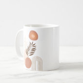 Moderne Botanische Zonsopgang | Positieve Vibes  Koffiemok (Voorkant links)