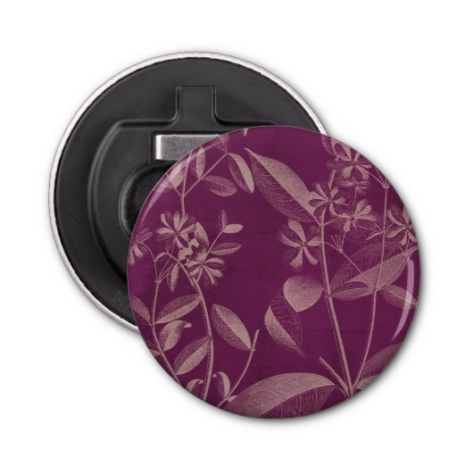 Moderne botany III Button Flesopener (Voorkant)