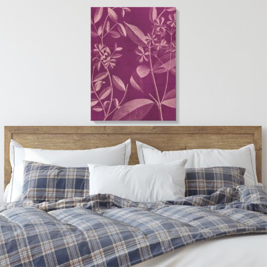 Moderne botany III Canvas Afdruk (Insitu (Slaapkamer))