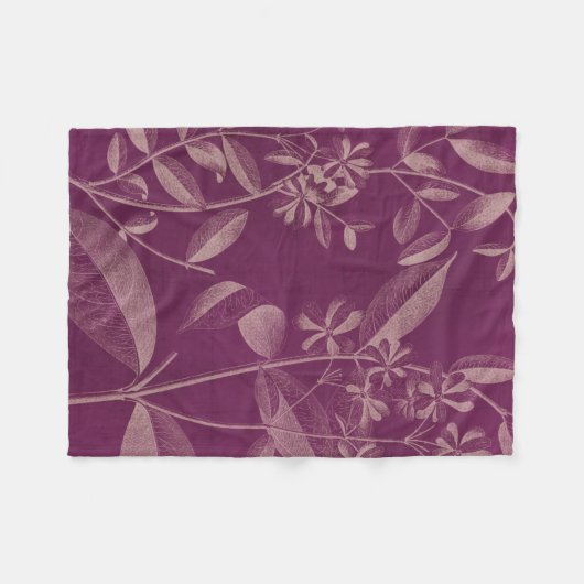 Moderne botany III Fleece Deken (Voorkant (Horizontaal))