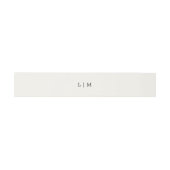 Moderne Boter Geel Monogram Elegante Trouwdag Uitnodigingen Wikkel (Vlak)