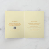 Moderne Boter Geel QR Code Elegant Huwelijk (Binnen)