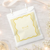 Moderne Boter Gele bruiloft Bedankzakje (Geknipt)