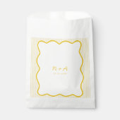 Moderne Boter Gele bruiloft Bedankzakje (Voorkant)