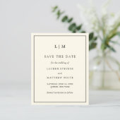 Moderne Boter Gele Trouw Save the Date (Staand voorkant)