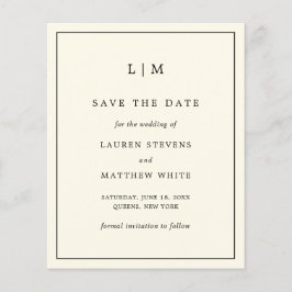 Moderne Boter Gele Trouw Save the Date