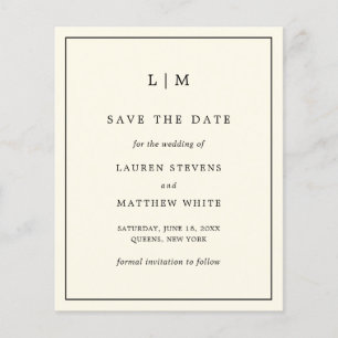 Moderne Boter Gele Trouw Save the Date